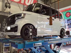 JF3 NｰBOX TEIN FLEX–Z取付&アライメント調整