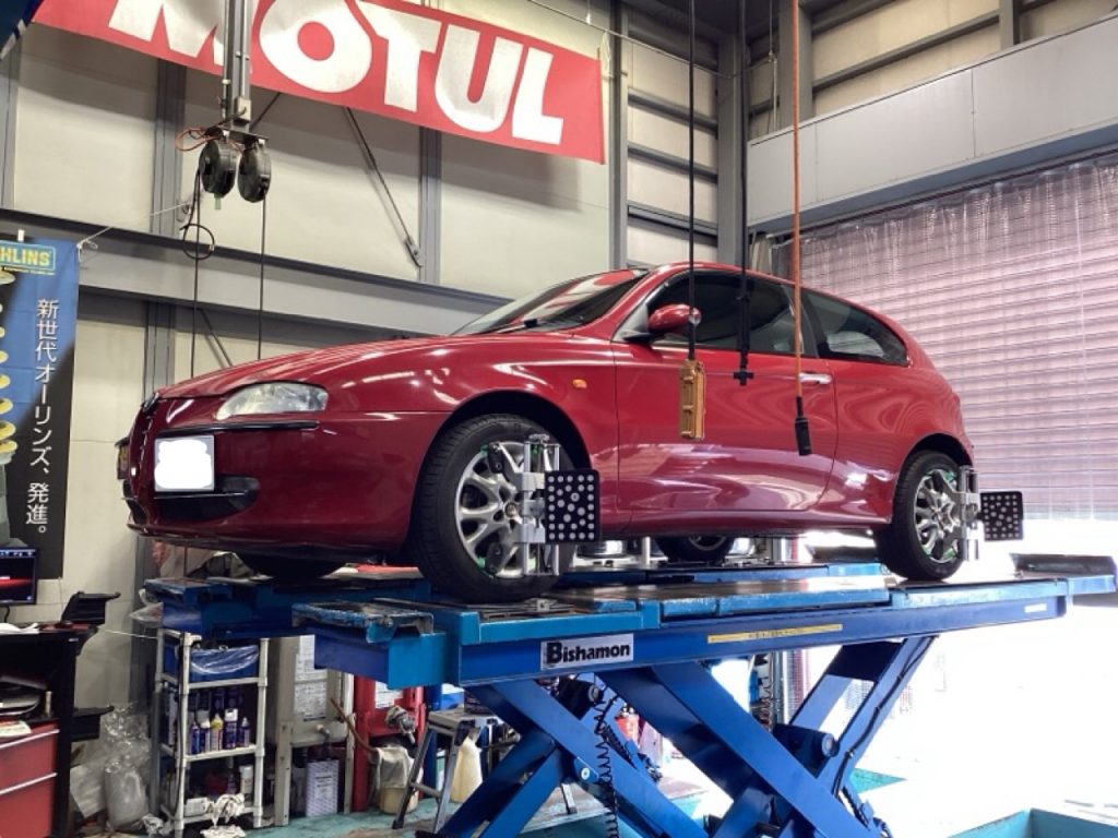 アルファロメオ147 アライメント調整